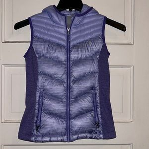 Free Country, M (10/12), Purple, Hooded, Puffer Vest.